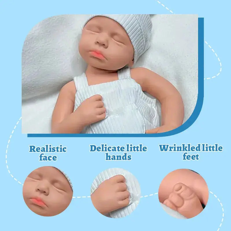 Image of Reborn Baby Dolls 19.29" Platinum Solid Silicone Newborn Baby
