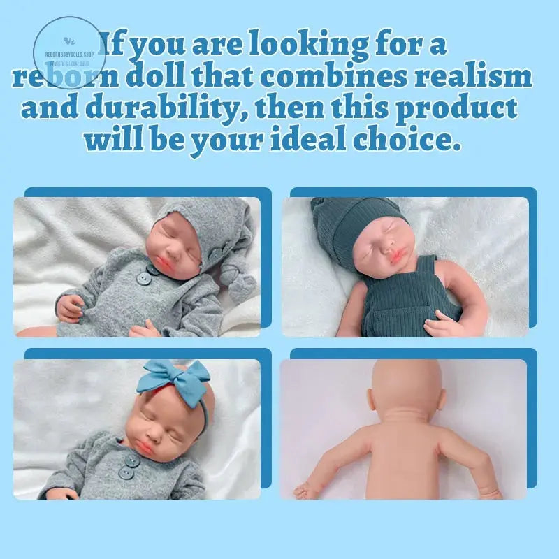 Image of Reborn Baby Dolls 19.29" Platinum Solid Silicone Newborn Baby