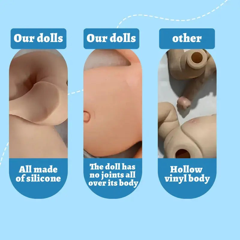 Image of Reborn Baby Dolls 19.29" Platinum Solid Silicone Newborn Baby