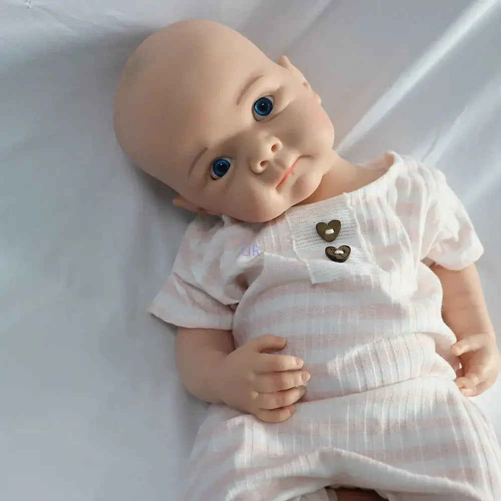 Image of Reborn Baby Dolls 19" Platinum Silicone Reborn Doll Whole Body Soft