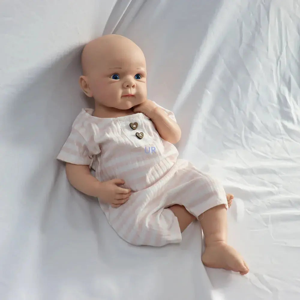 Image of Reborn Baby Dolls 19" Platinum Silicone Reborn Doll Whole Body Soft