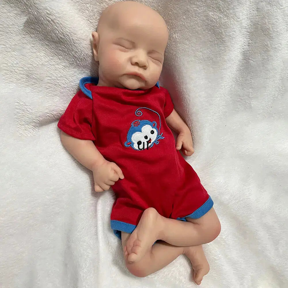 Image of Reborn Baby Dolls 1:1 Lifelike Visible Veins Silicone Reborn Baby Boy