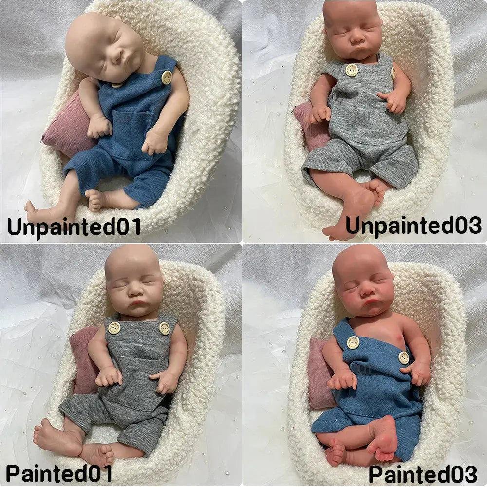 Image of Reborn Baby Dolls 1:1 Lifelike Visible Veins Silicone Reborn Baby Boy