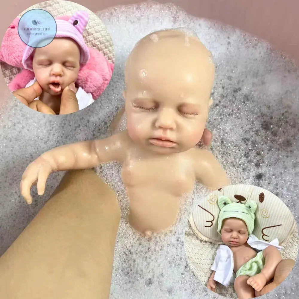 Image of Reborn Baby Dolls 2 Options Mini 33Cm Full Solid Silicone Reborn Baby