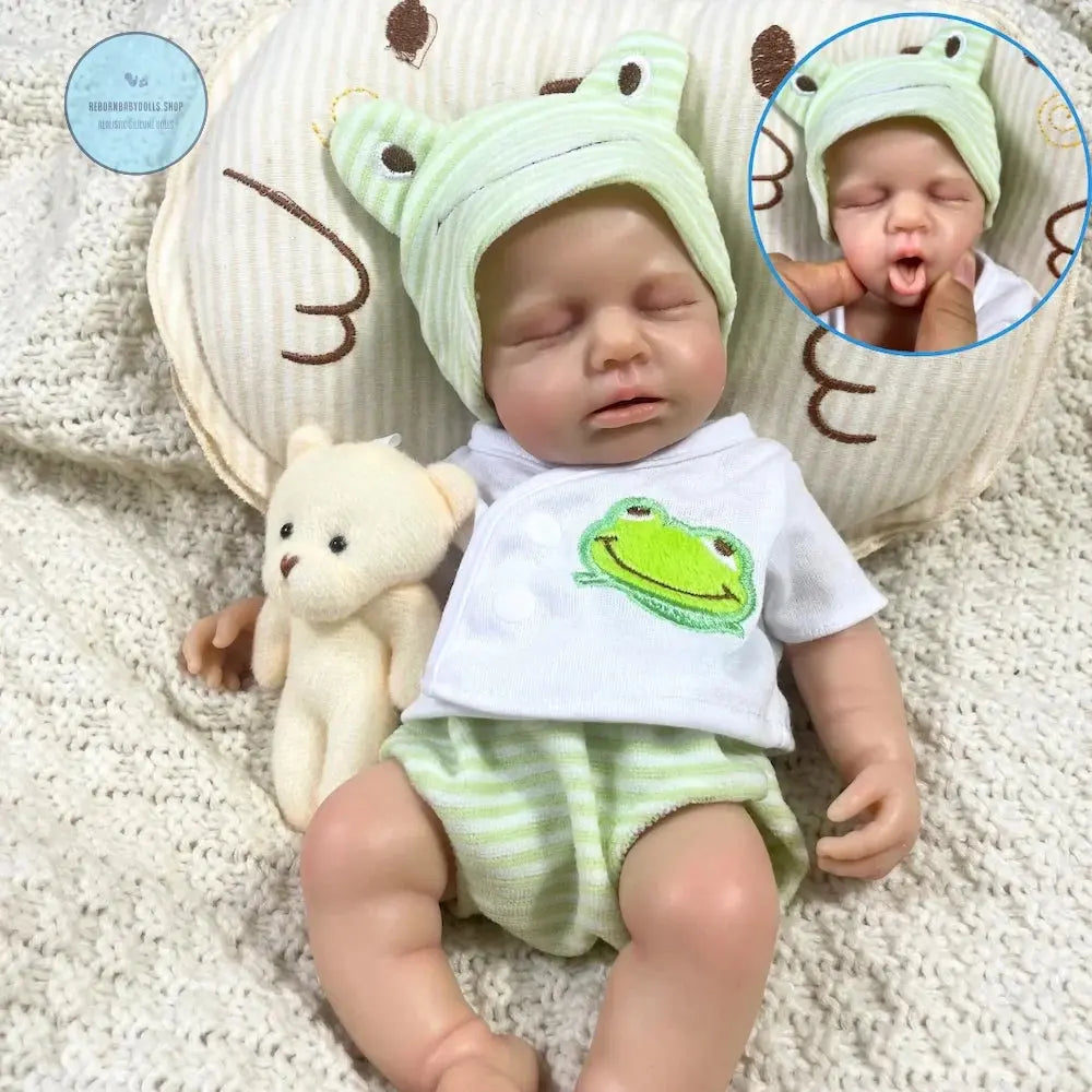Image of Reborn Baby Dolls 2 Options Mini 33Cm Full Solid Silicone Reborn Baby