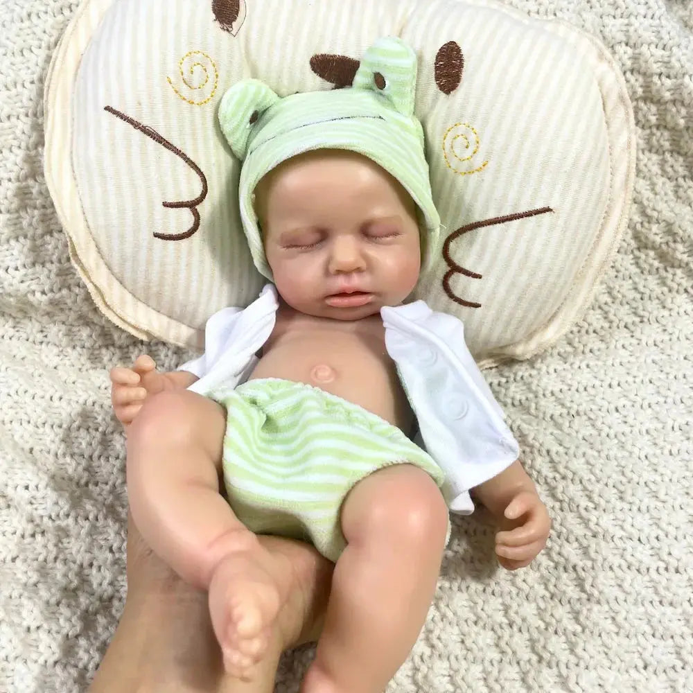 Image of Reborn Baby Dolls 2 Options Mini 33Cm Full Solid Silicone Reborn Baby