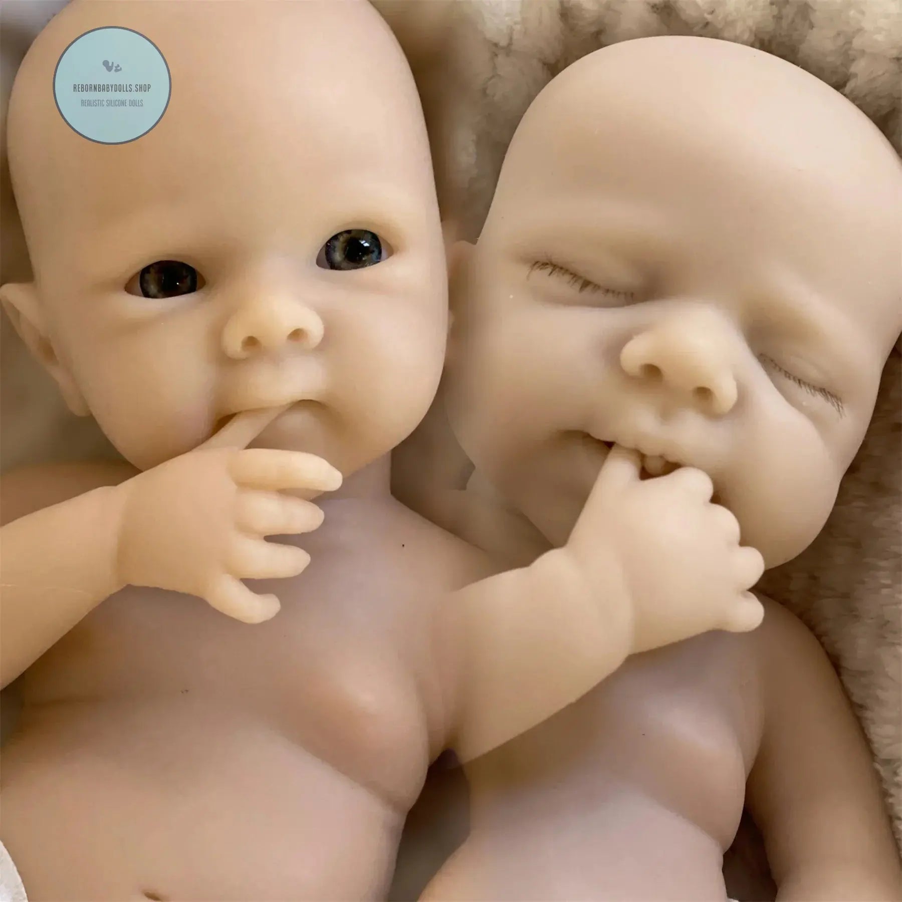 Image of Reborn Baby Dolls 2 Styles/Can Open Mouth 33Cm Unpainted Washable