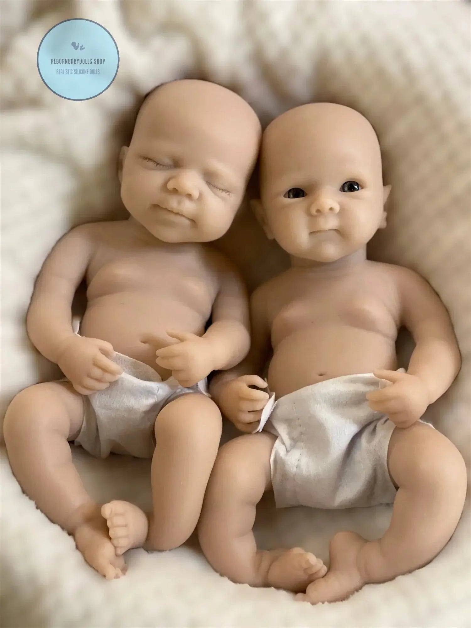 Image of Reborn Baby Dolls 2 Styles/Can Open Mouth 33Cm Unpainted Washable