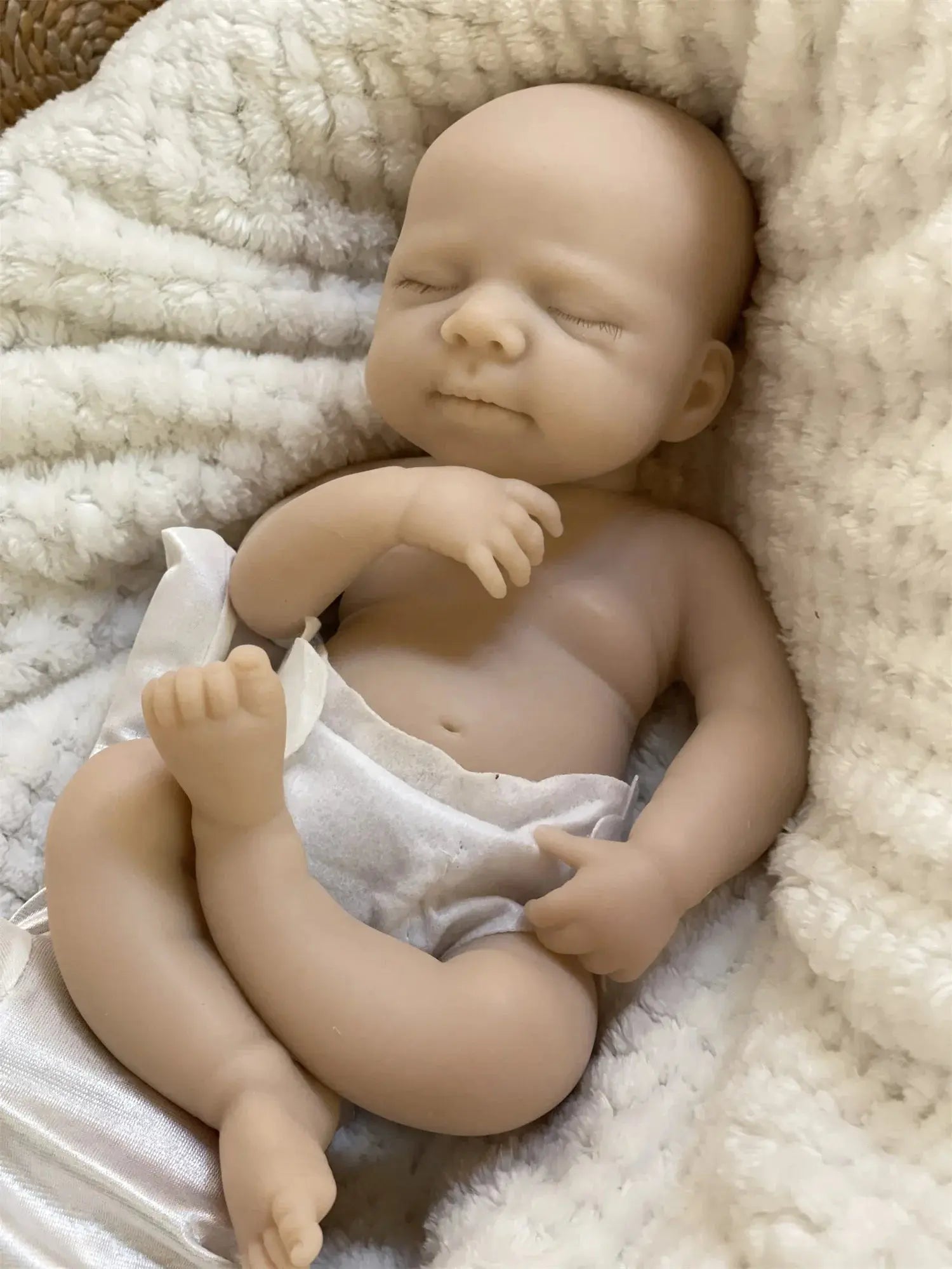 Image of Reborn Baby Dolls 2 Styles/Can Open Mouth 33Cm Unpainted Washable