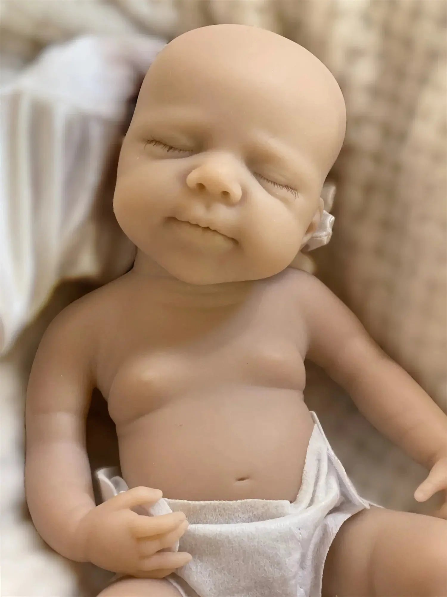 Image of Reborn Baby Dolls 2 Styles/Can Open Mouth 33Cm Unpainted Washable