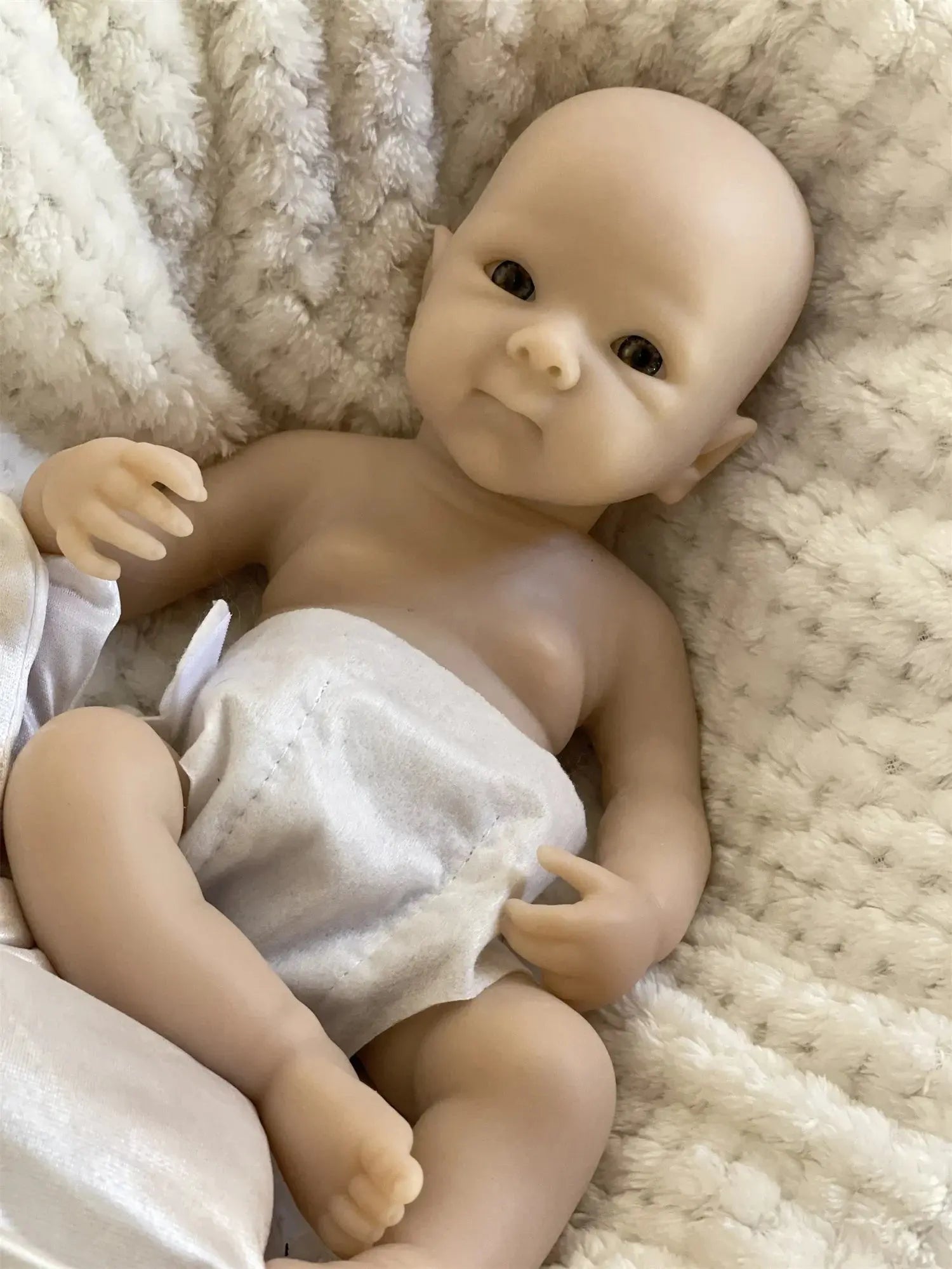 Image of Reborn Baby Dolls 2 Styles/Can Open Mouth 33Cm Unpainted Washable