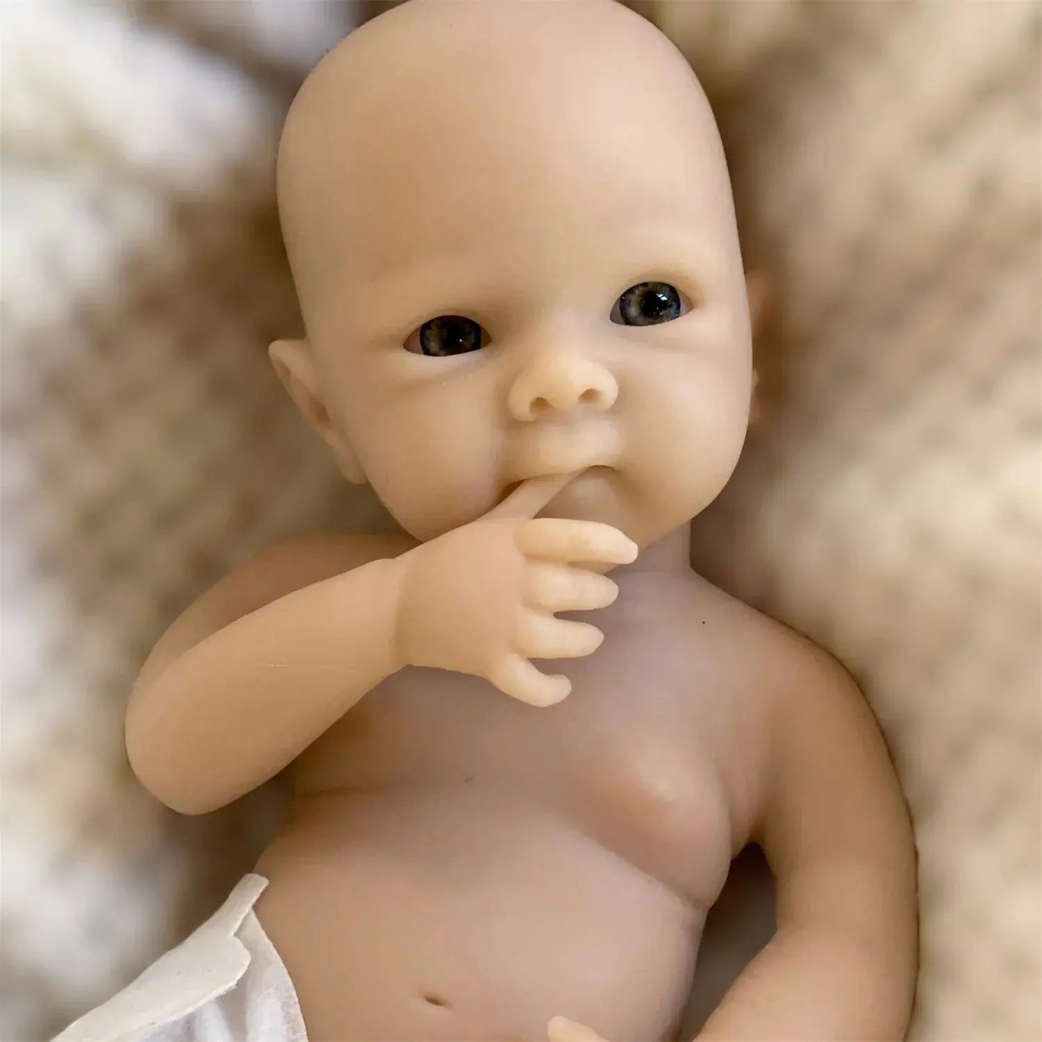 Image of Reborn Baby Dolls 2 Styles/Can Open Mouth 33Cm Unpainted Washable