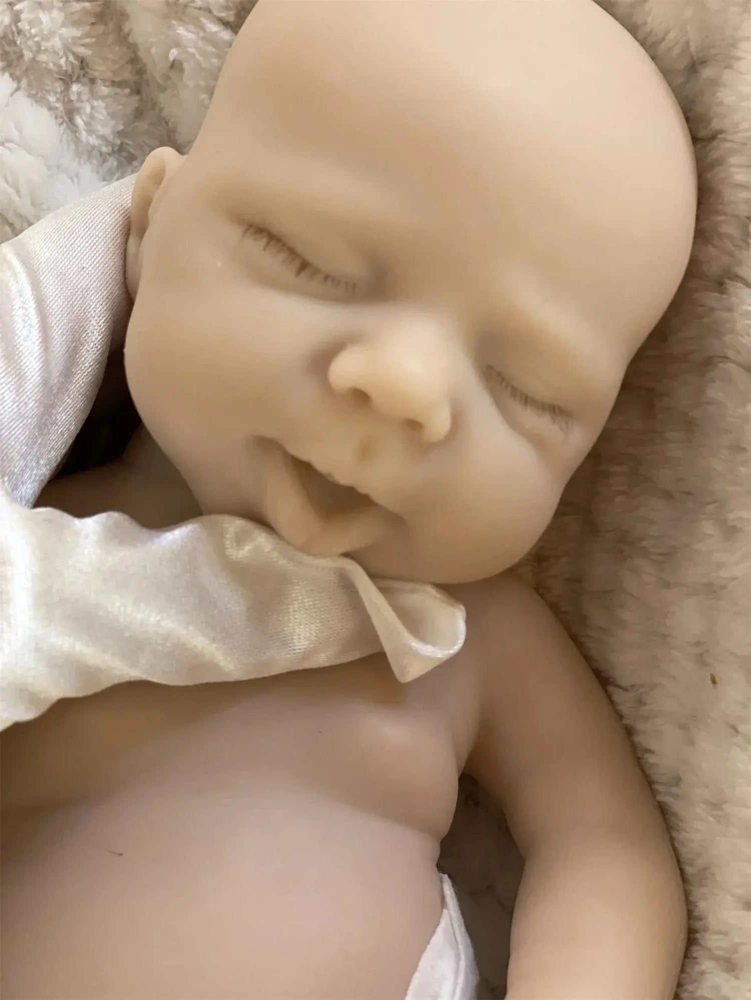 Image of Reborn Baby Dolls 2 Styles/Can Open Mouth 33Cm Unpainted Washable