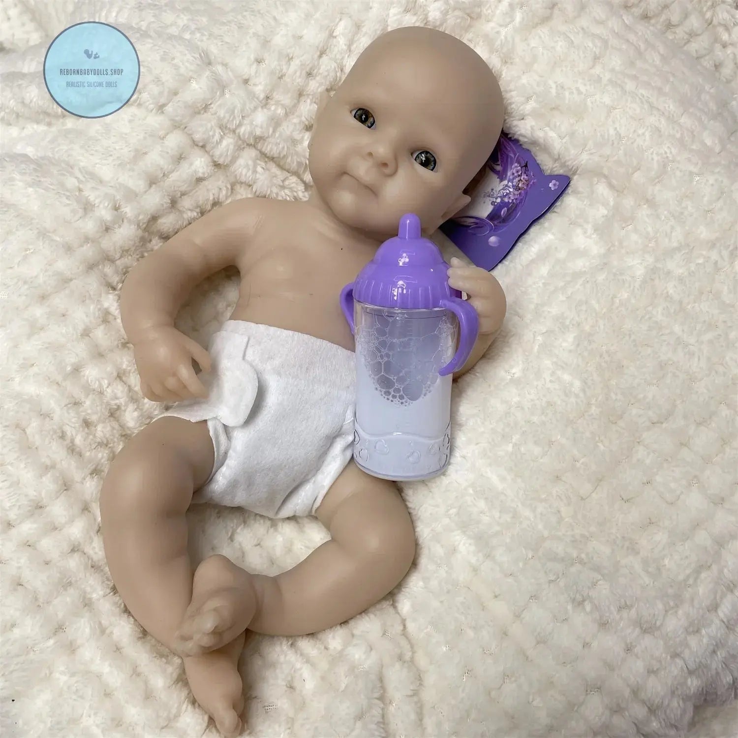 Image of Reborn Baby Dolls 2 Styles/Can Open Mouth 33Cm Unpainted Washable