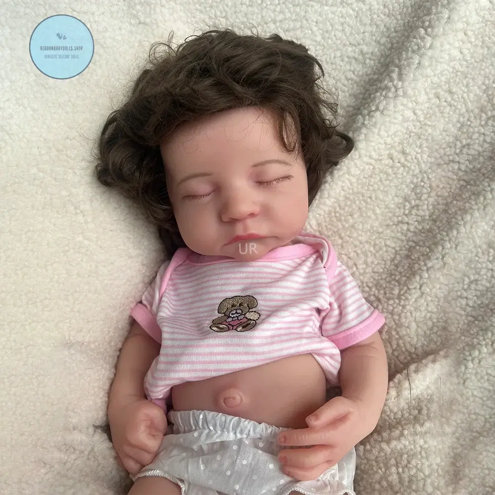 Image of Reborn Baby Dolls 20Inch Handmade Silicone Reborn Baby Girl Rooted