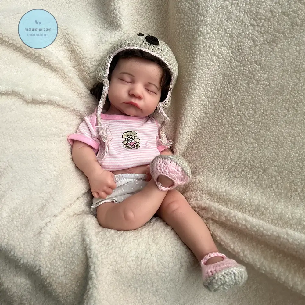 Image of Reborn Baby Dolls 20Inch Handmade Silicone Reborn Baby Girl Rooted