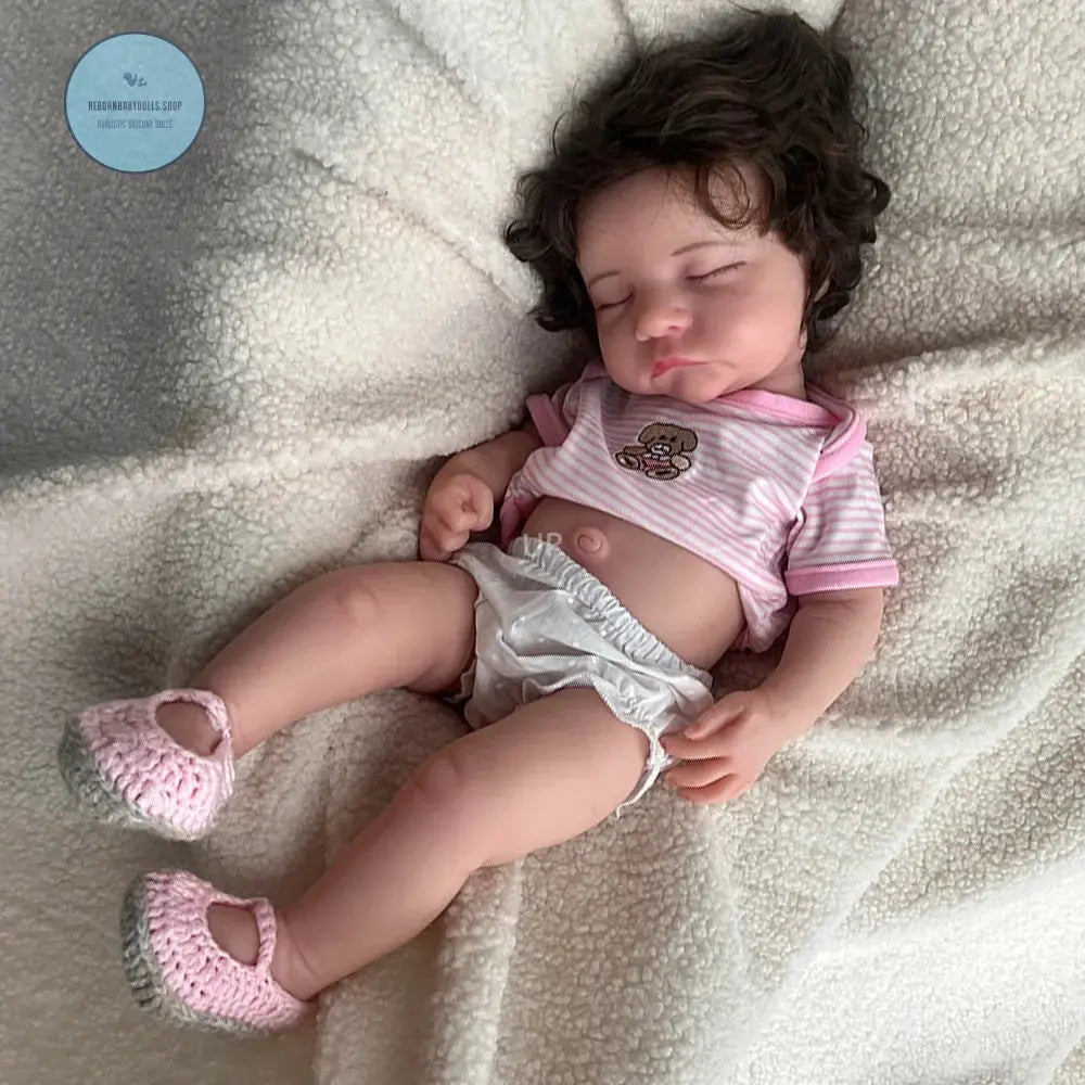 Image of Reborn Baby Dolls 20Inch Handmade Silicone Reborn Baby Girl Rooted