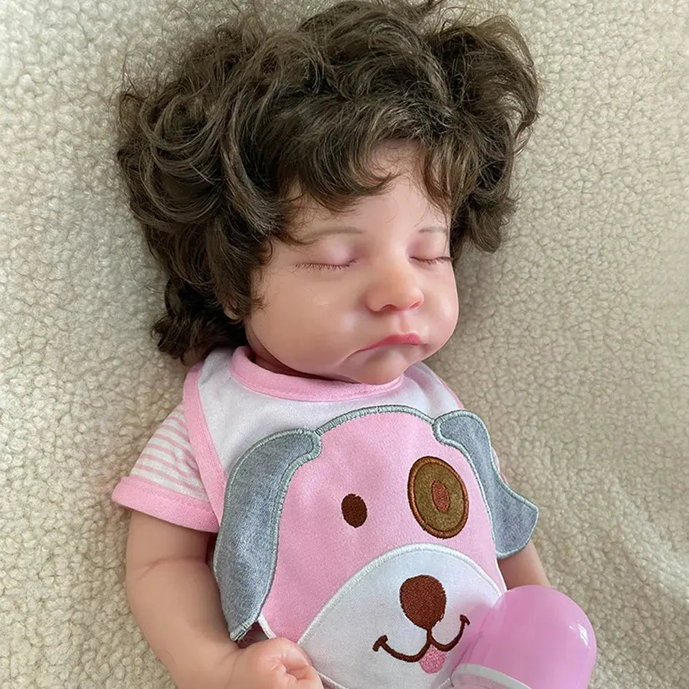 Image of Reborn Baby Dolls 20Inch Handmade Silicone Reborn Baby Girl Rooted