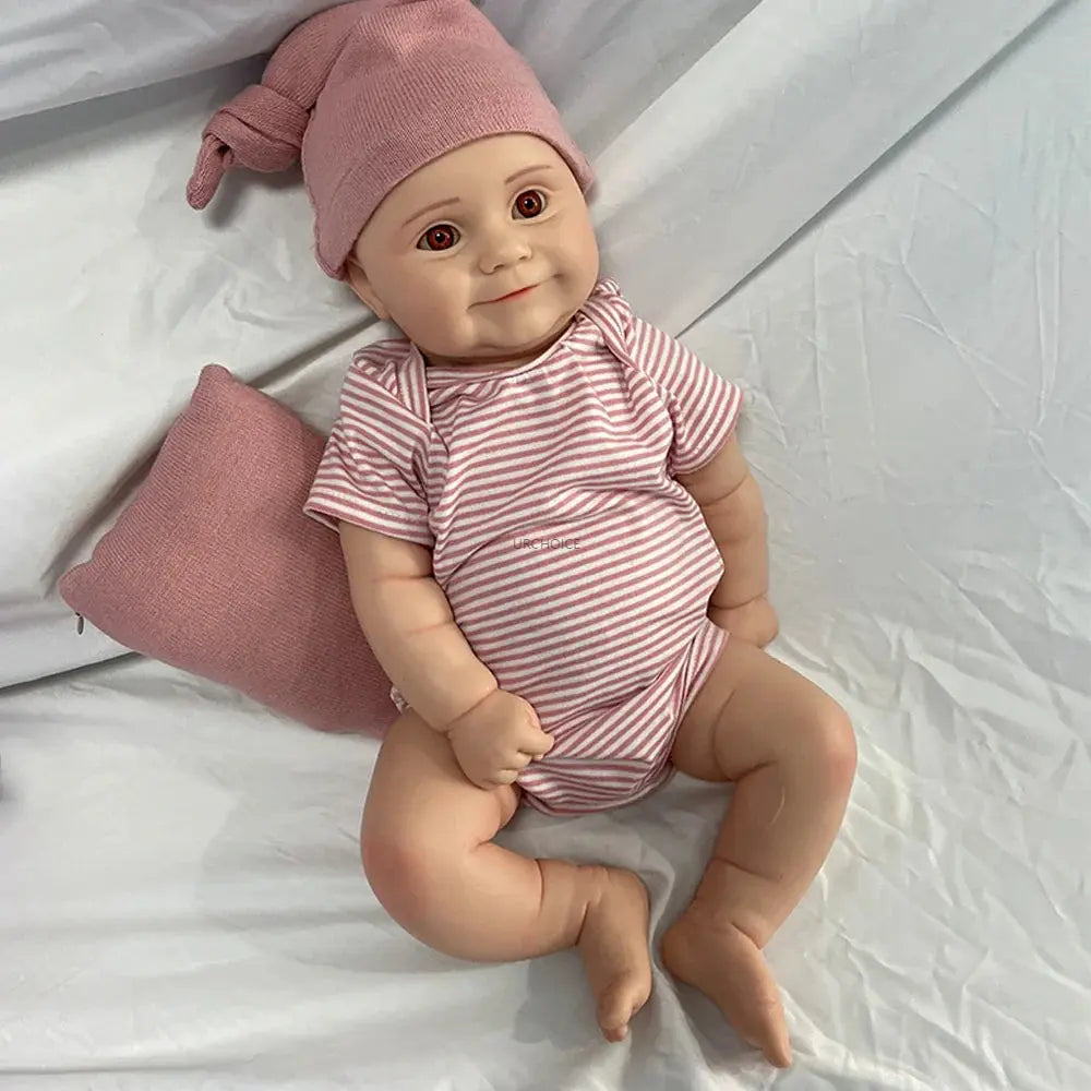 Image of Reborn Baby Dolls 20Inch Whole Silicone Reborn Cuddle Baby Girl 8.7Lb