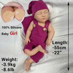 Image of Reborn Baby Dolls 22Inch Full Body Silicone Reborn Doll Super Soft