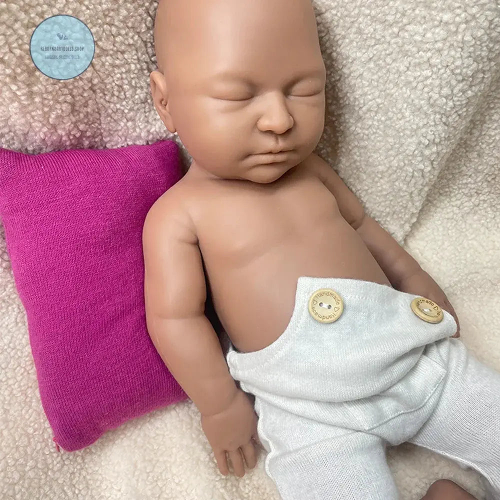 Image of Reborn Baby Dolls 22" Weighted Black Reborn Doll Soft Full Silicone