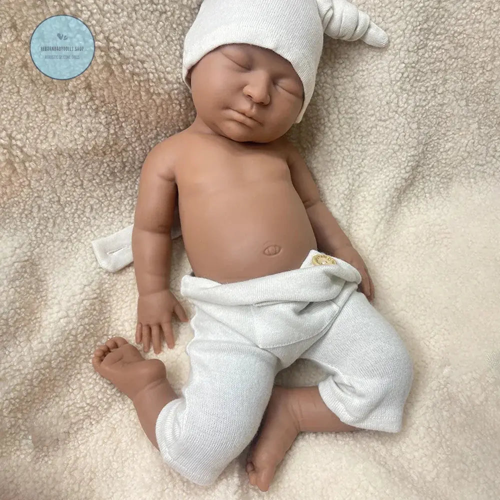 Image of Reborn Baby Dolls 22" Weighted Black Reborn Doll Soft Full Silicone