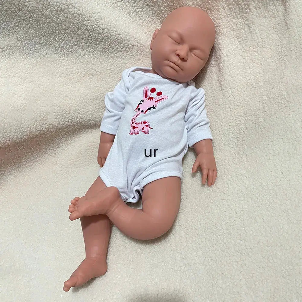 Image of Reborn Baby Dolls 22" Weighted Black Reborn Doll Soft Full Silicone