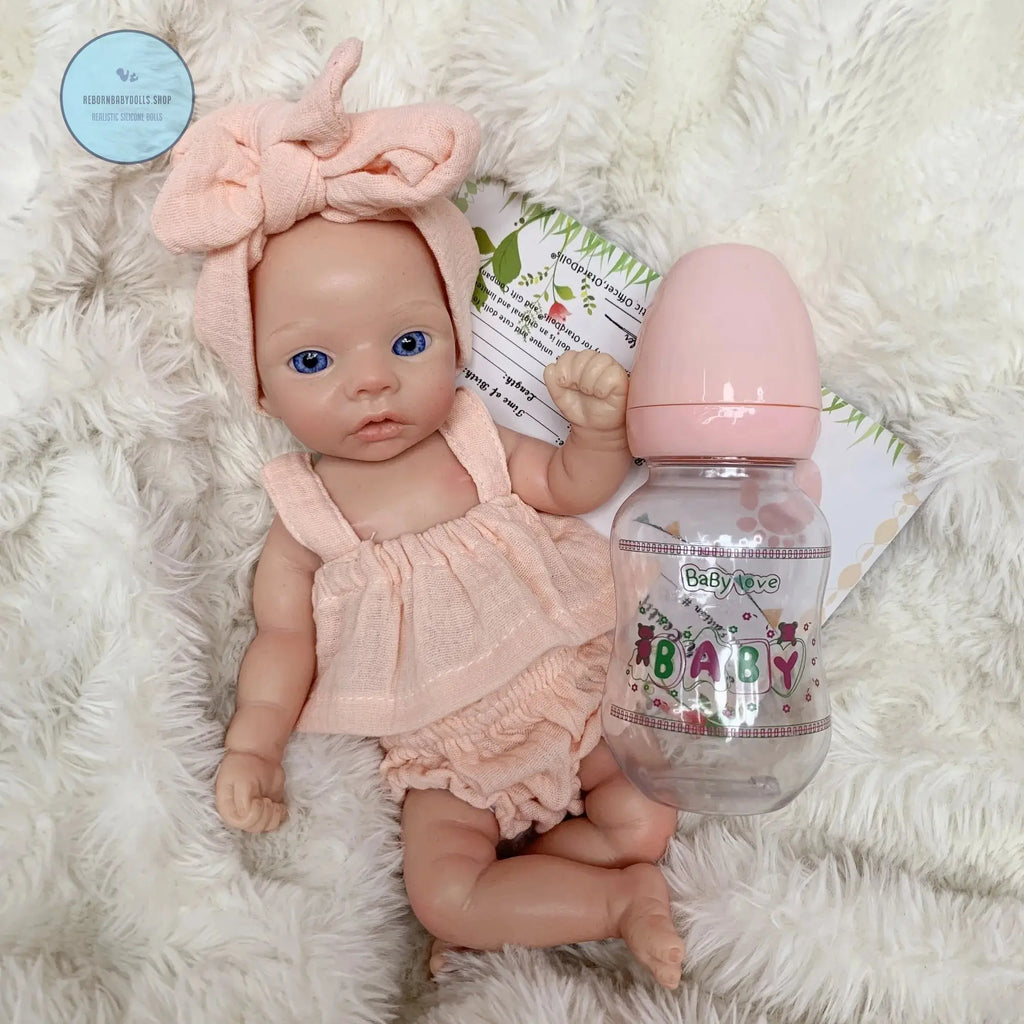 Image of Reborn Baby Dolls 25Cm Silicone Girl Bebe Reborn Dolls Handmade