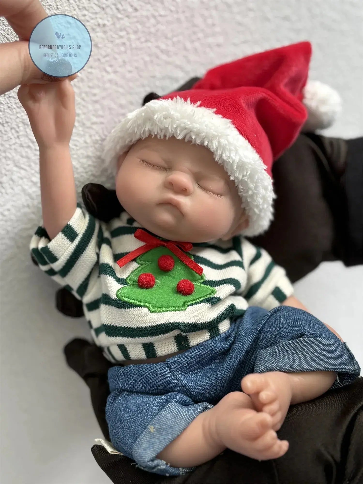 Image of Reborn Baby Dolls 28Cm Close Eyes Washable Full Body Silicone Reborn