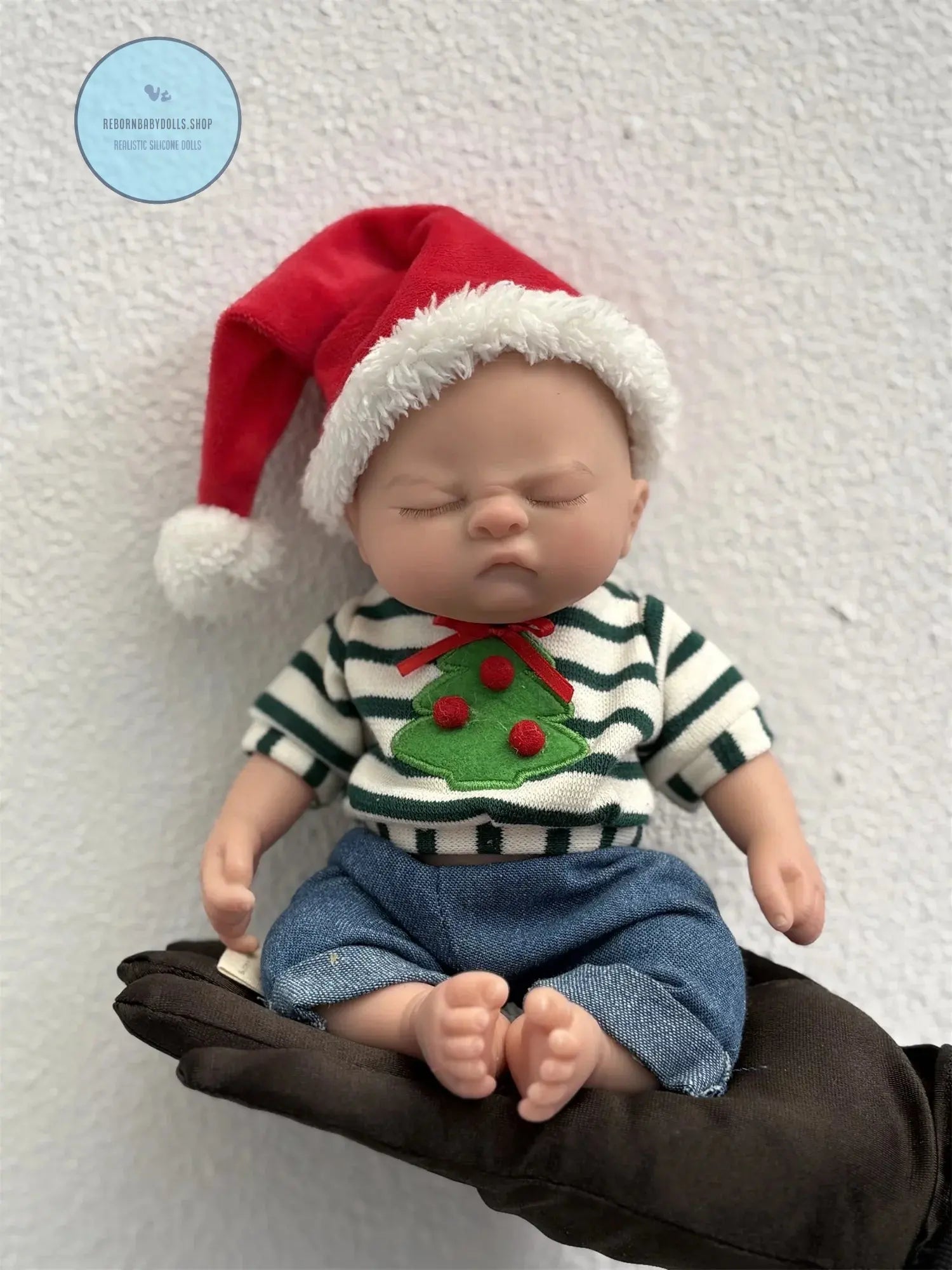 Image of Reborn Baby Dolls 28Cm Close Eyes Washable Full Body Silicone Reborn
