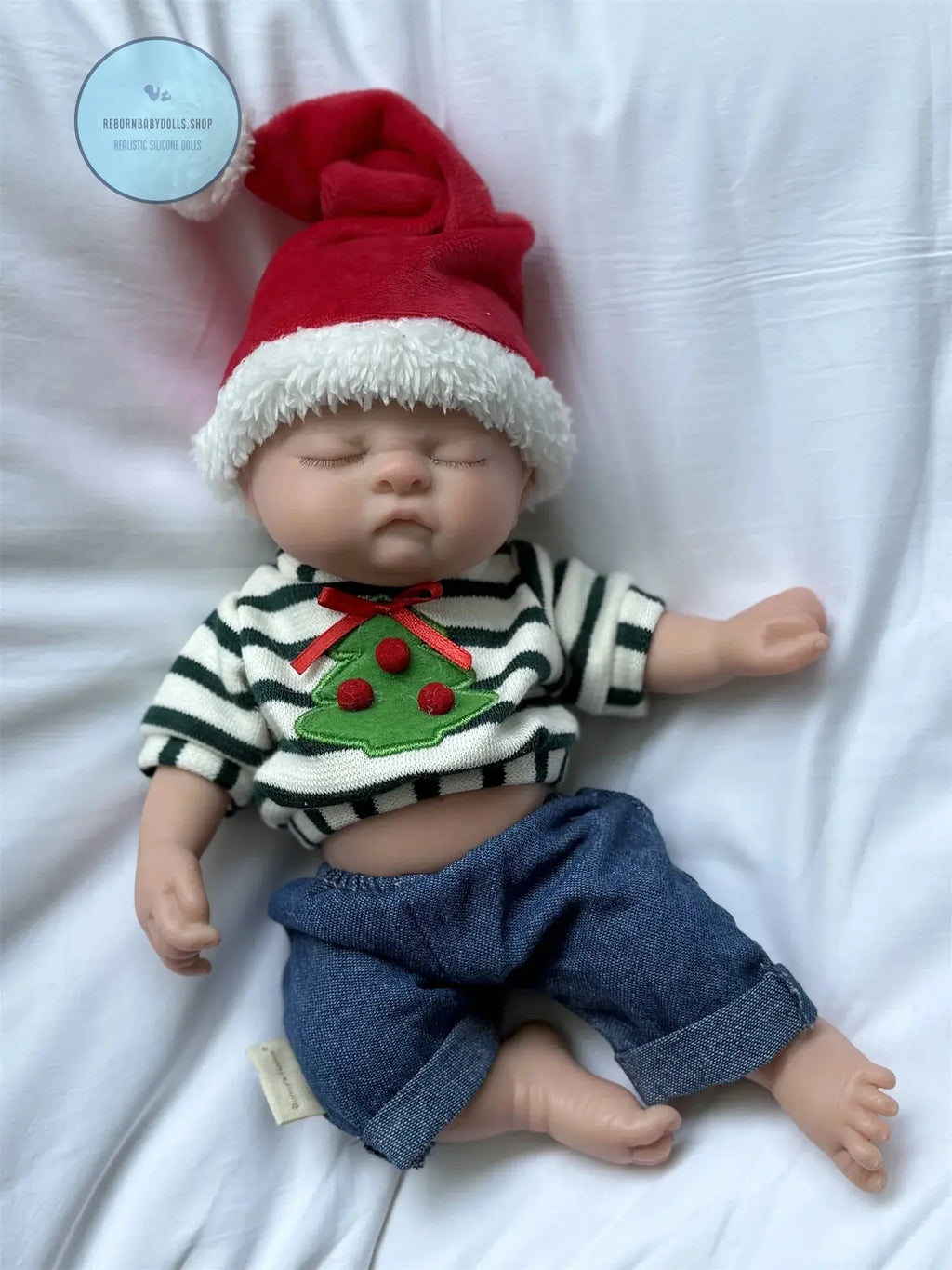 Image of Reborn Baby Dolls 28Cm Close Eyes Washable Full Body Silicone Reborn