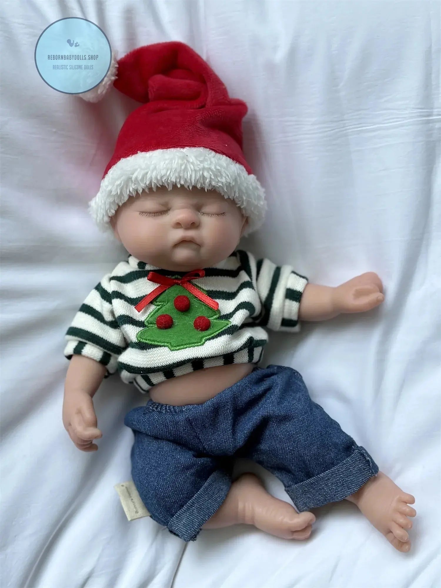 Image of Reborn Baby Dolls 28Cm Close Eyes Washable Full Body Silicone Reborn