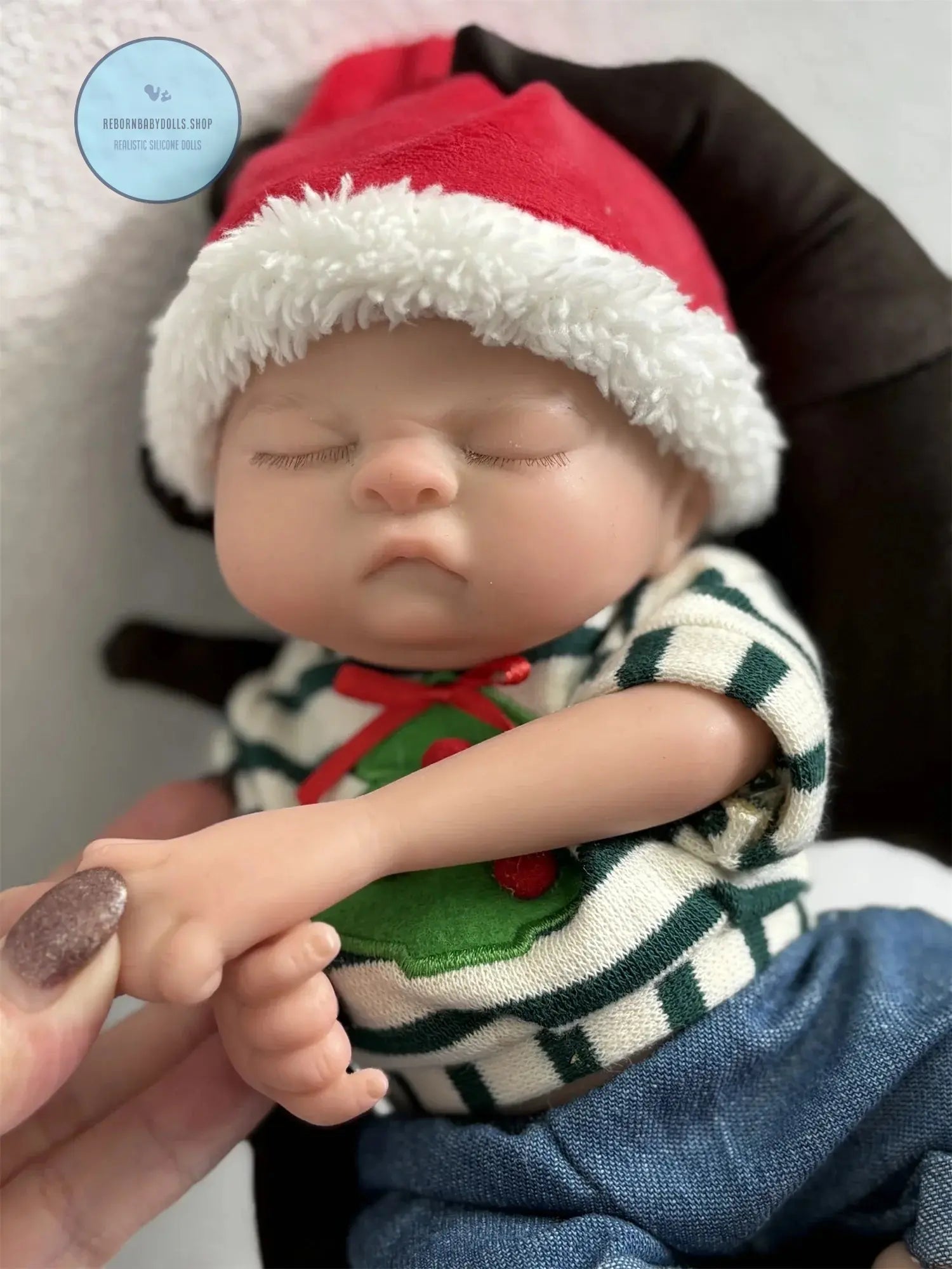 Image of Reborn Baby Dolls 28Cm Close Eyes Washable Full Body Silicone Reborn