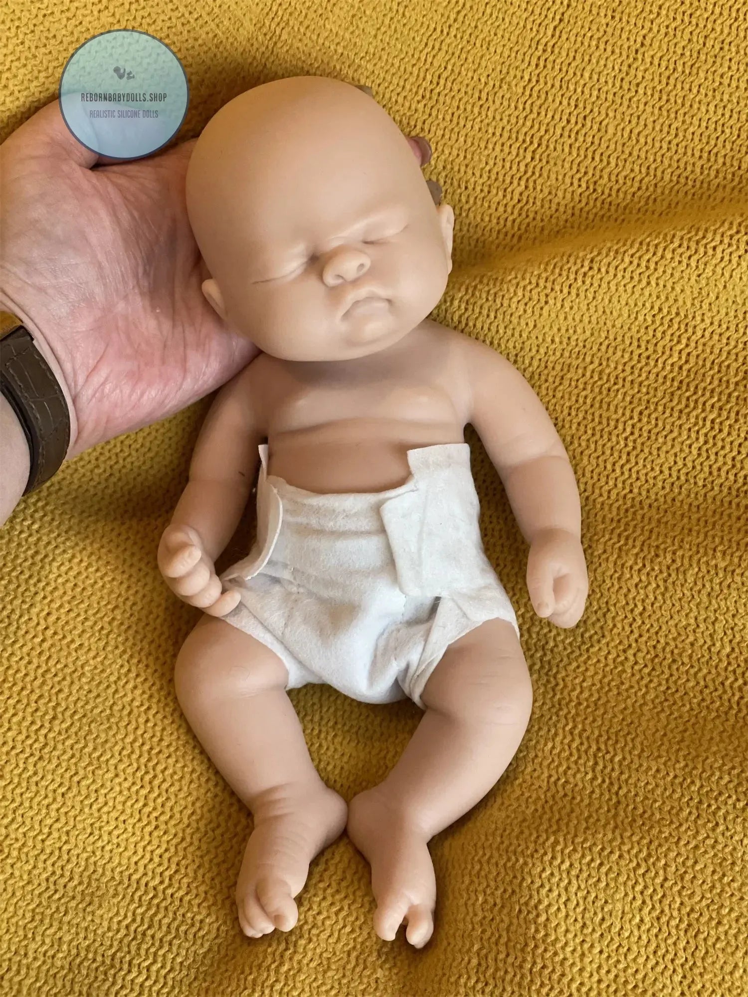 Image of Reborn Baby Dolls 28Cm Close Eyes Washable Full Body Silicone Reborn