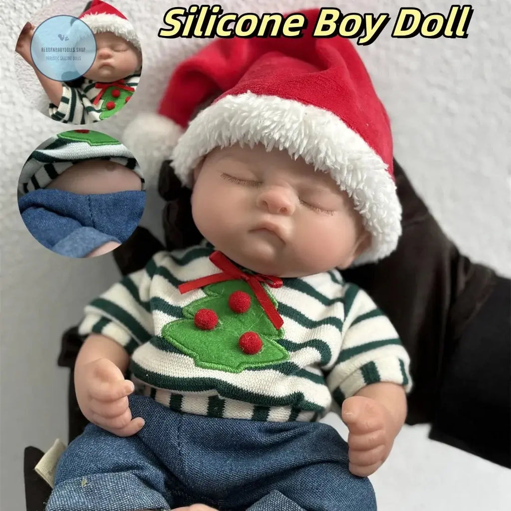 Image of Reborn Baby Dolls 28Cm Close Eyes Washable Full Body Silicone Reborn