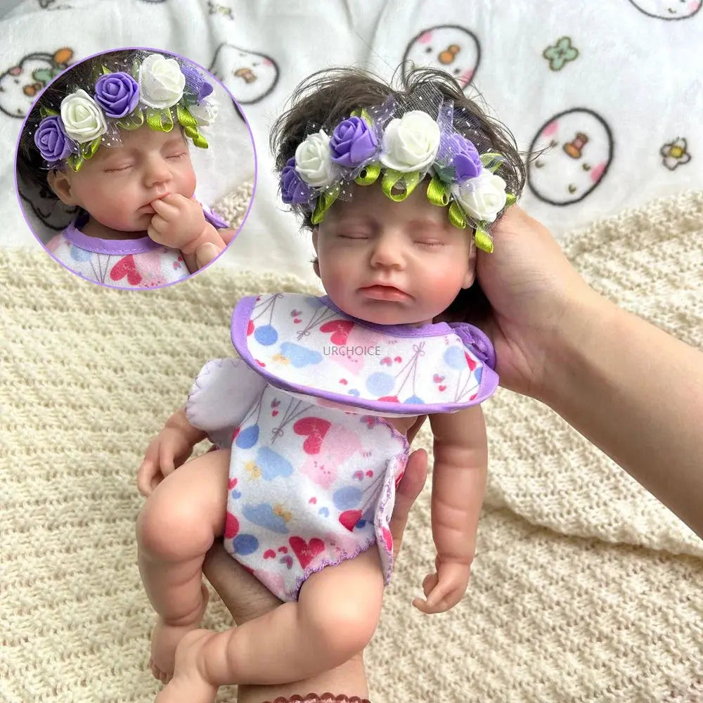 Image of Reborn Baby Dolls 30Cm Full Body Soft Silicone Reborn Baby Girl Doll
