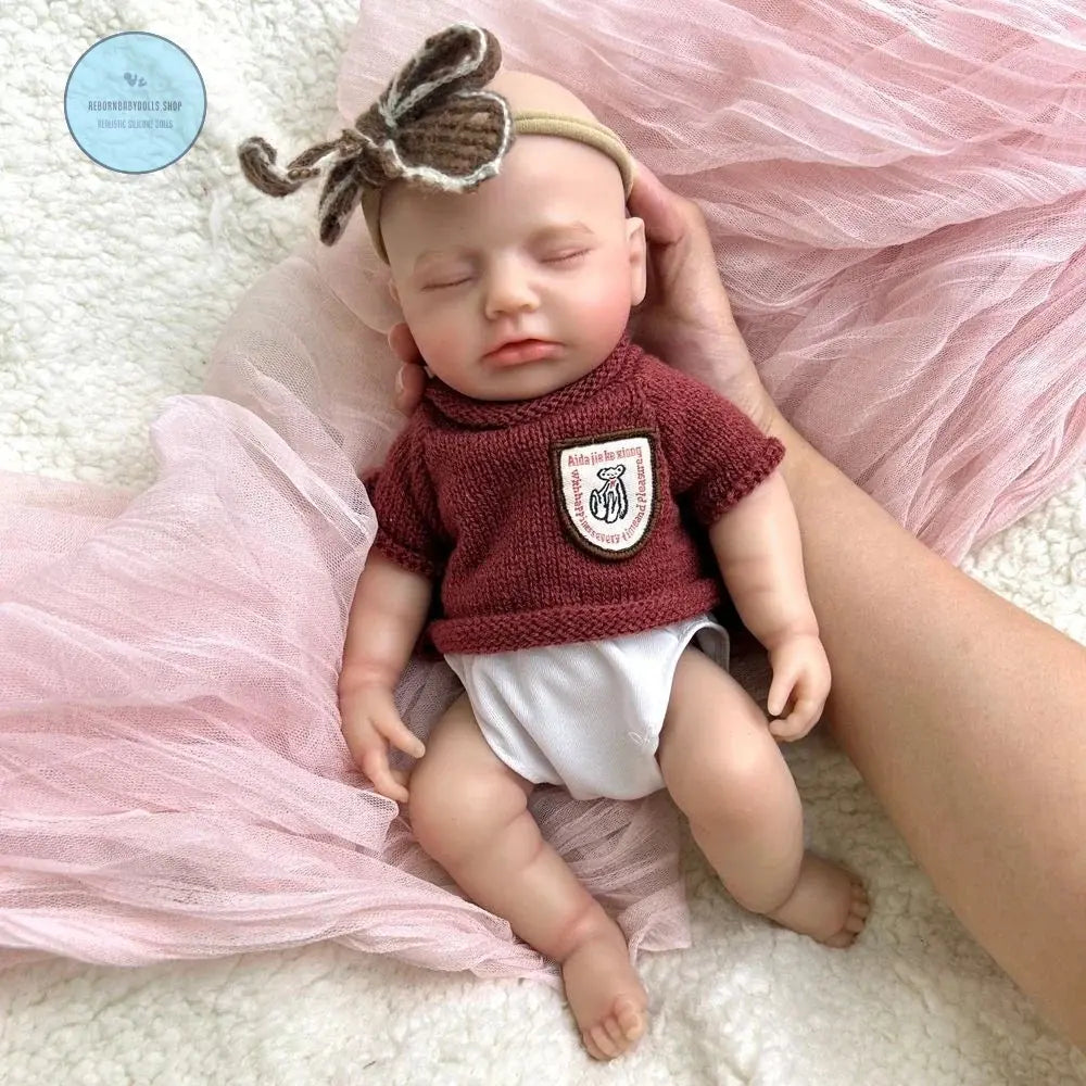 Image of Reborn Baby Dolls 30Cm Full Body Soft Silicone Reborn Baby Girl Doll