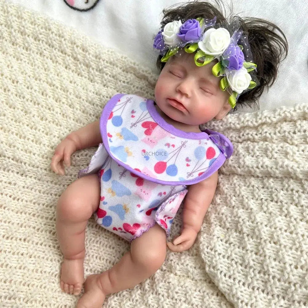 Image of Reborn Baby Dolls 30Cm Full Body Soft Silicone Reborn Baby Girl Doll