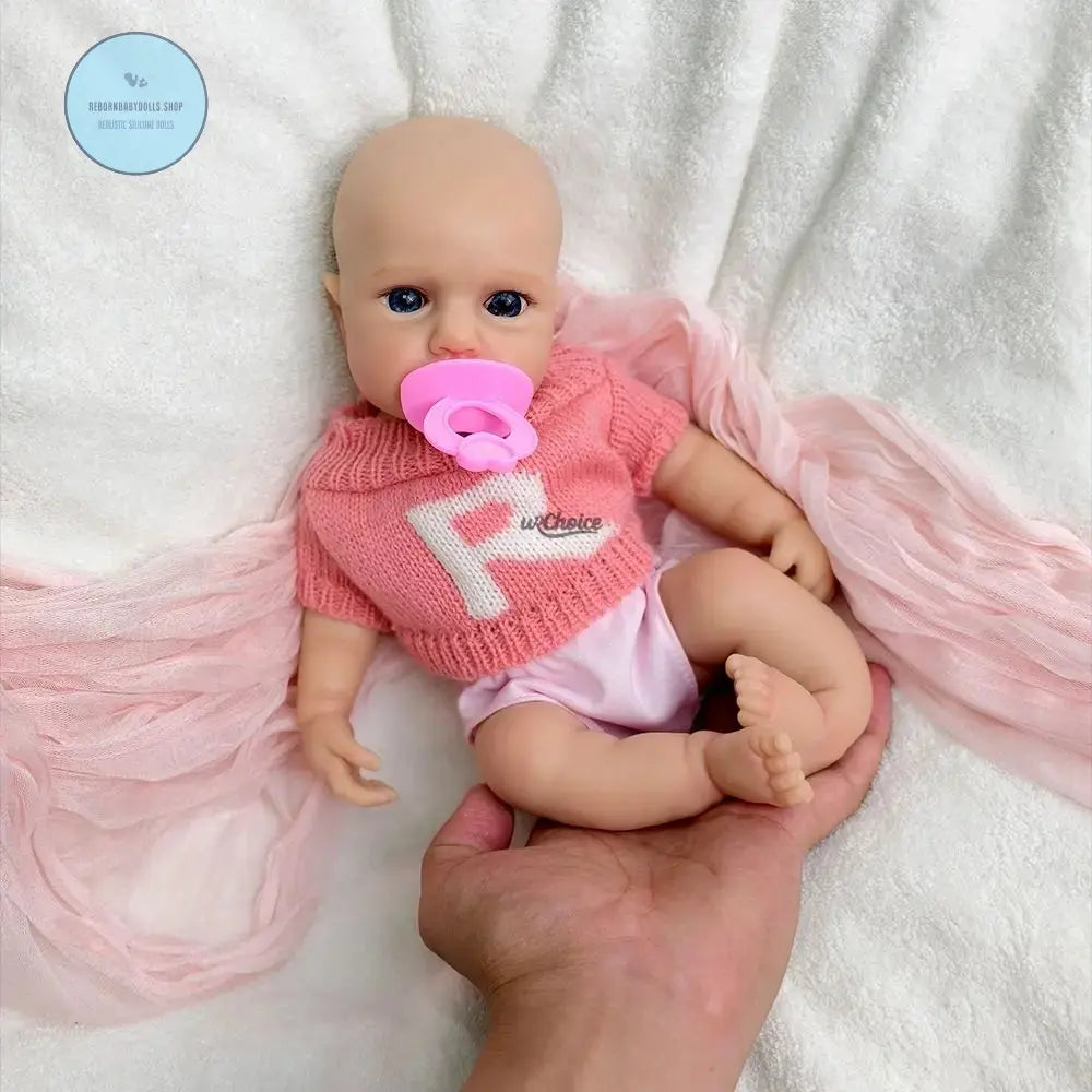 Image of Reborn Baby Dolls 30Cm Washable Can Open Mouth Baby Girl Solid