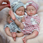 Image of Reborn Baby Dolls 33Cm Can Open Mouth Full Body Solid Silicone Loulou