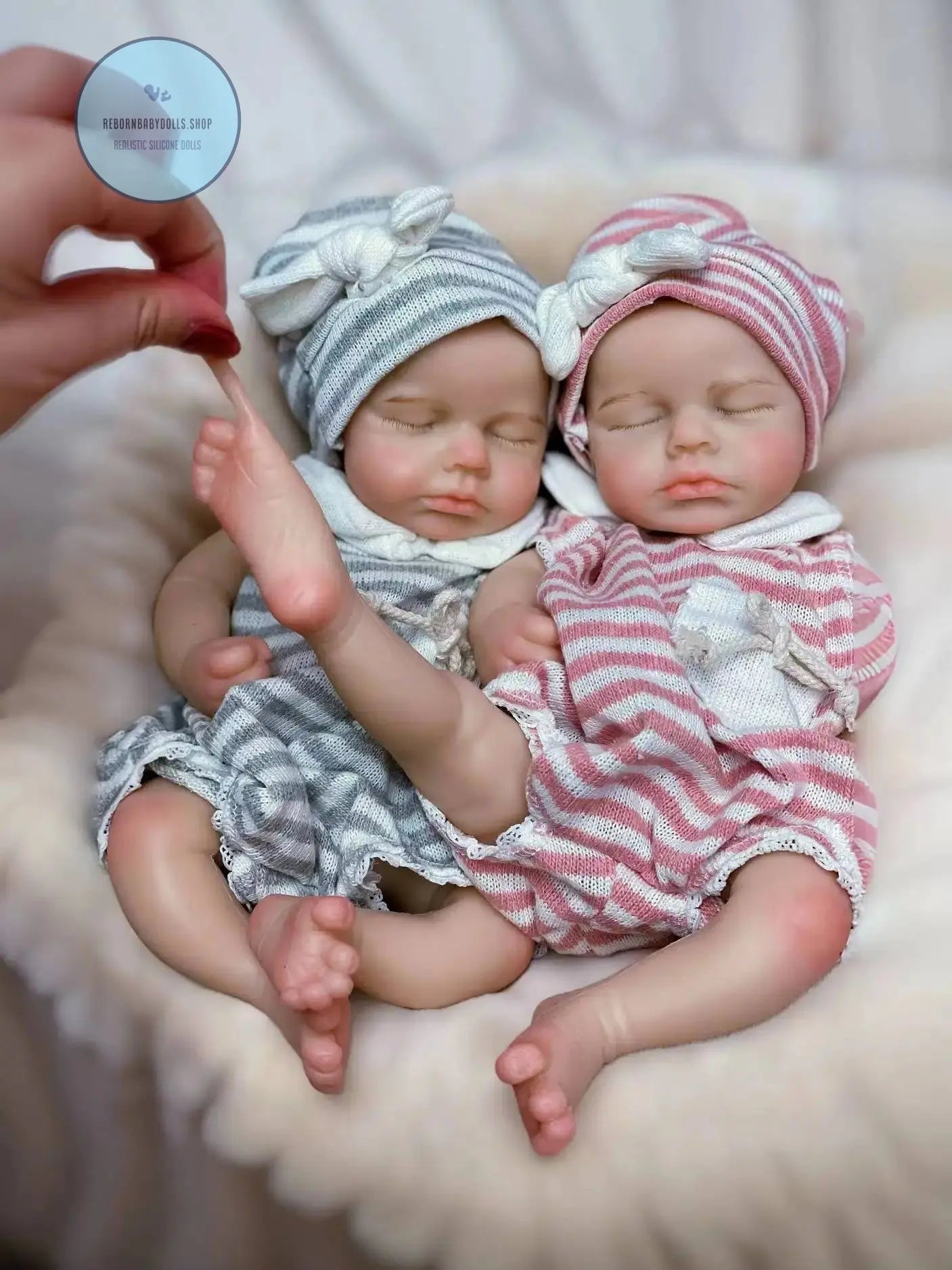 Image of Reborn Baby Dolls 33Cm Can Open Mouth Full Body Solid Silicone Loulou