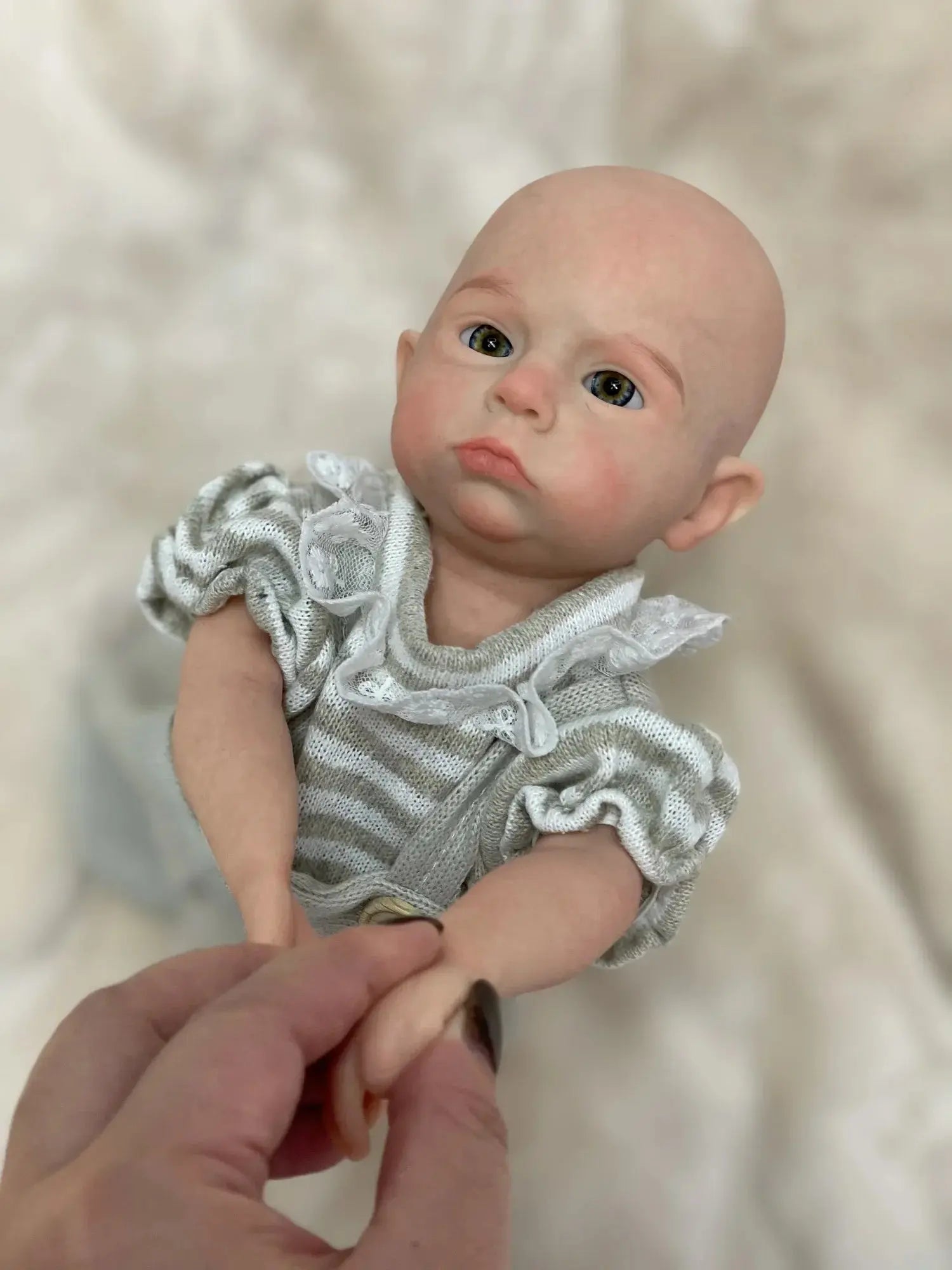 Image of Reborn Baby Dolls 33Cm Painted Cameron Solid Silicone Bebe Reborn