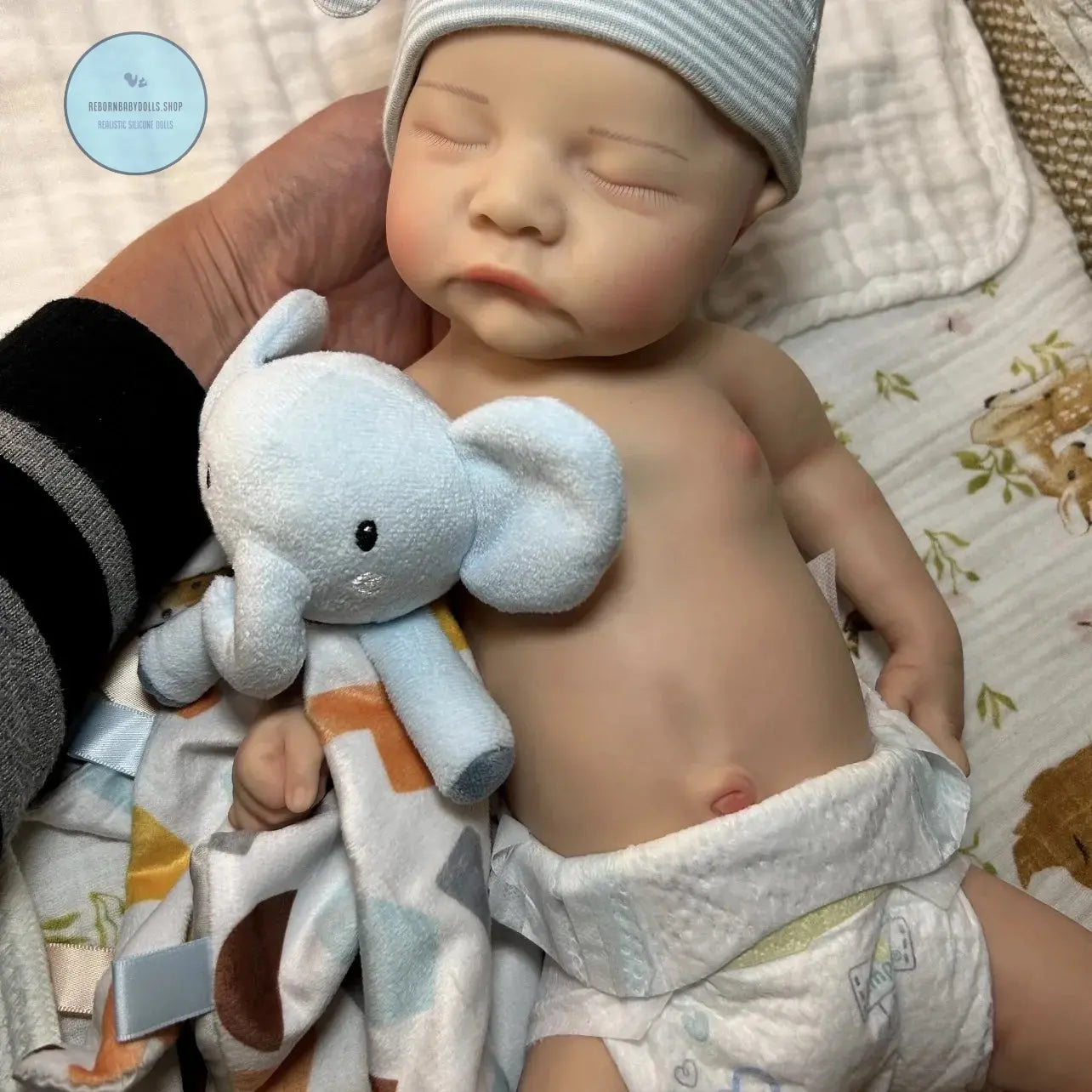 Image of Reborn Baby Dolls 40Cm Open Mouth Reborn Dolls Painted Silicone Boy