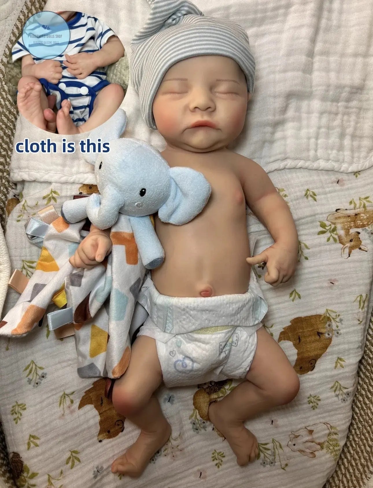 Image of Reborn Baby Dolls 40Cm Open Mouth Reborn Dolls Painted Silicone Boy