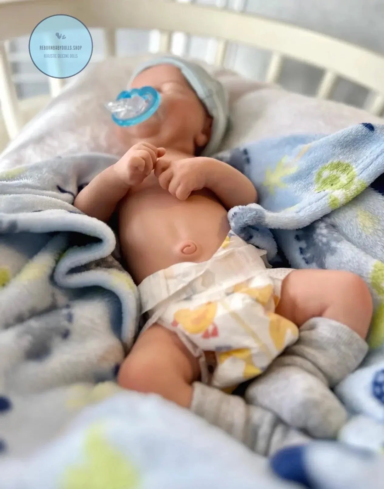Image of Reborn Baby Dolls 40Cm Open Mouth Reborn Dolls Painted Silicone Boy