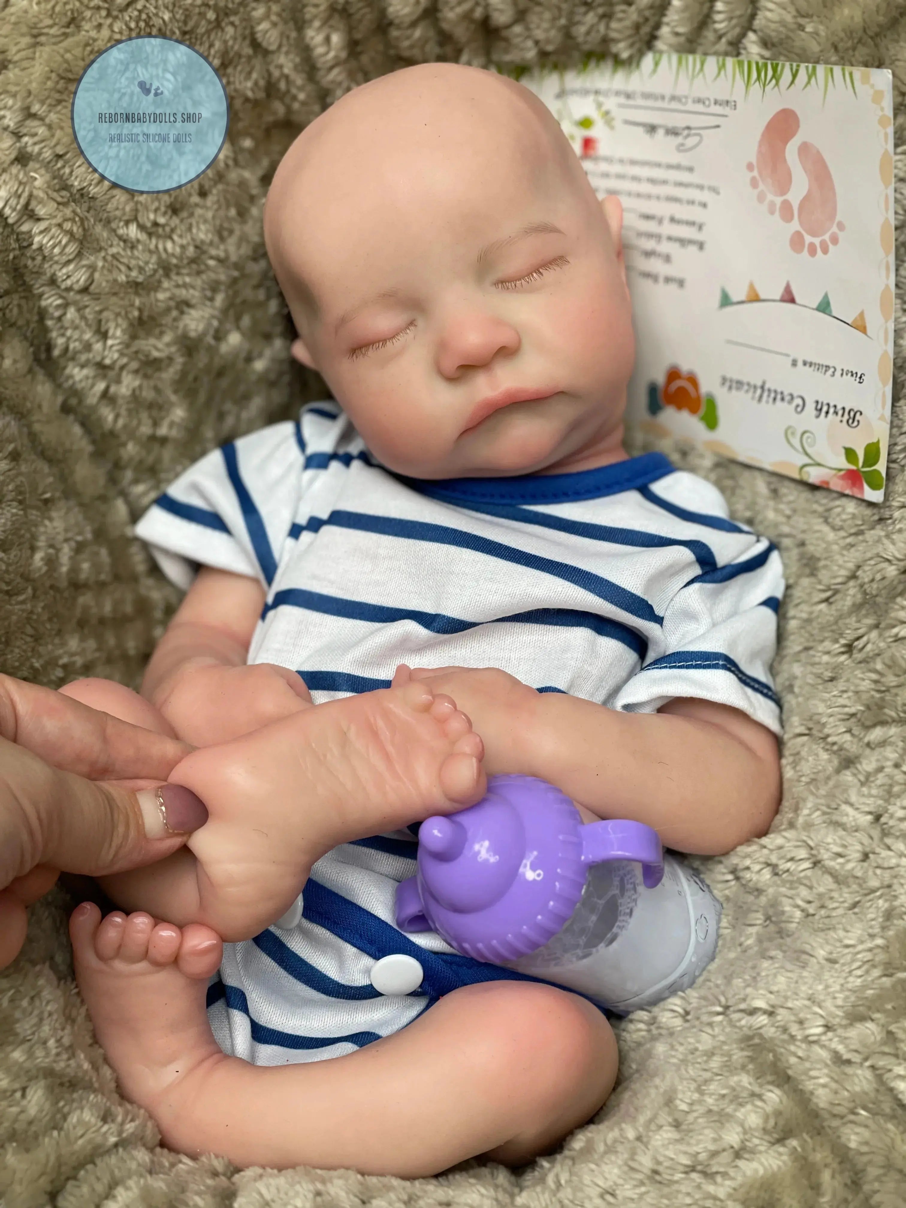 Image of Reborn Baby Dolls 40Cm Open Mouth Reborn Dolls Painted Silicone Boy