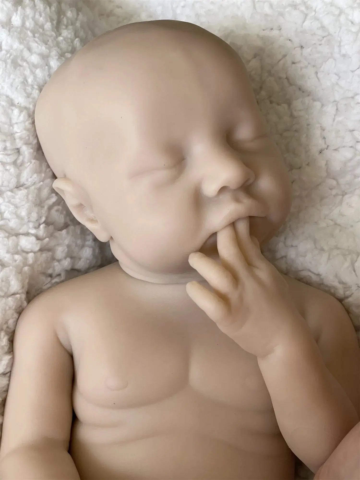 Image of Reborn Baby Dolls 40Cm Open Mouth Reborn Dolls Painted Silicone Boy