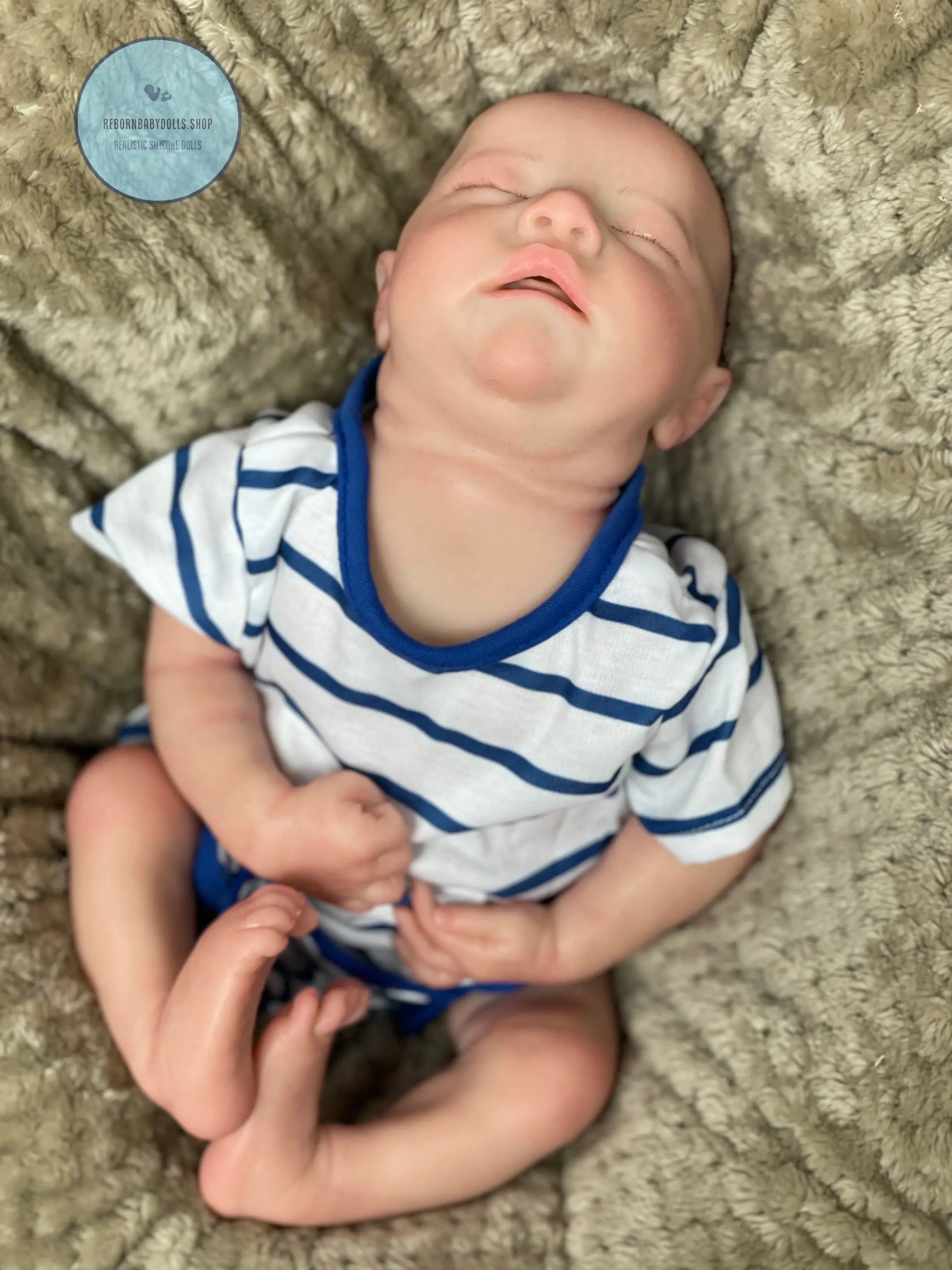 Image of Reborn Baby Dolls 40Cm Open Mouth Reborn Dolls Painted/Unpainted