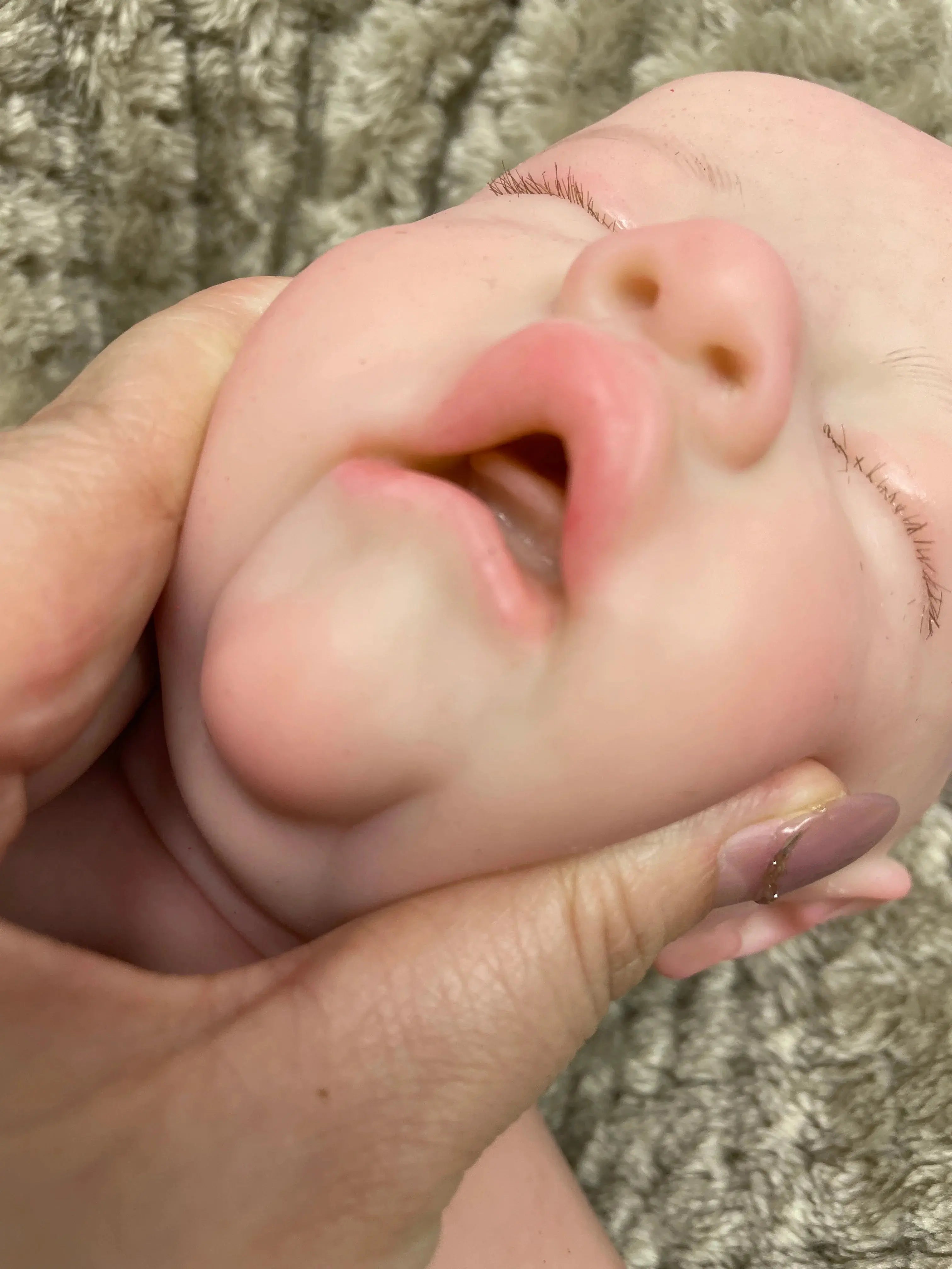 Image of Reborn Baby Dolls 40Cm Open Mouth Reborn Dolls Painted/Unpainted