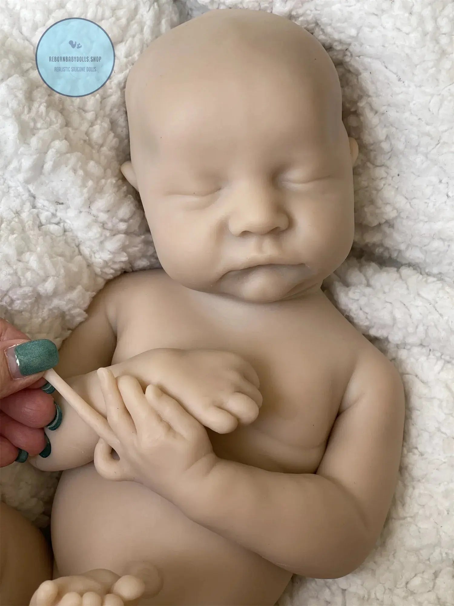 Image of Reborn Baby Dolls 40Cm Open Mouth Reborn Dolls Painted/Unpainted